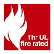 1 hrs UL fire rated