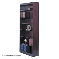 Safco Square-Edge 7 Shelves Wood Veneer Bookcase 1506
